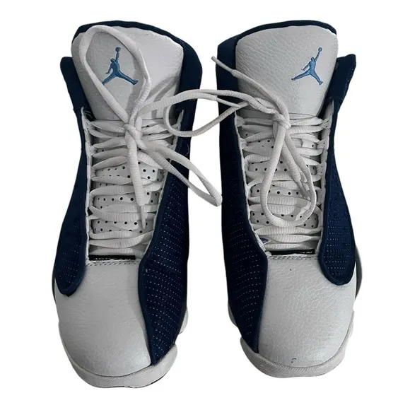 Air Jordan 13 Retro Sneakers Navy and White