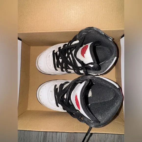 Air Jordan 2 Retro White and Red Sneakers