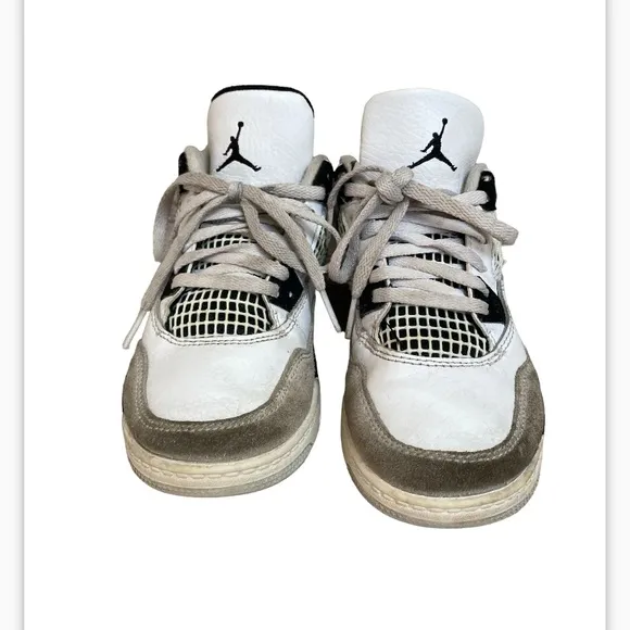 Air Jordan 4 retro military black Sneakers little kids size 12.5