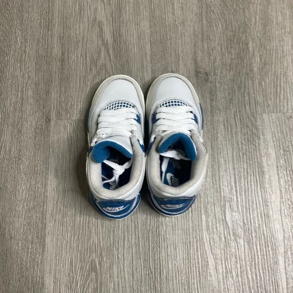 Air Jordan 4 Retro Military Blue 2024 PS Shoe Size 11c Blue Preowned With Box