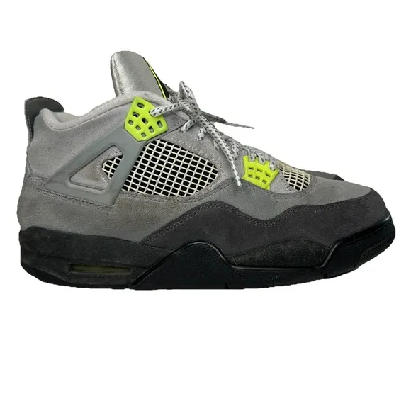 Air Jordan 4 Retro Se Neon 95 Style # CT5342-007 Men's Size 11.5 Sneakers Shoes