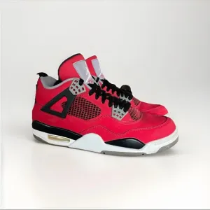 Air Jordan 4 Toro Bravo Retro Size 8 Mens Red Black Sneakers 2013 308497-603