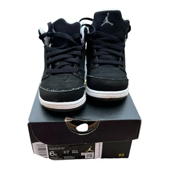 Air Jordan 5 Retro TD 6C Toddler High-Top Sneakers Moonlight Oreo Blk 440890 011