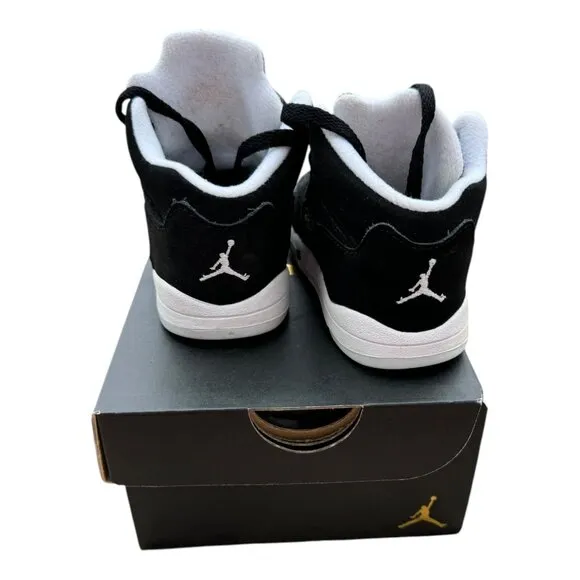 Air Jordan 5 Retro TD 6C Toddler High-Top Sneakers Moonlight Oreo Blk 440890 011