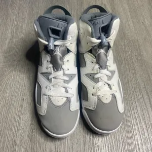 Air Jordan 6 Retro Cool Grey GS Shoe Size 6.5Y Gray 384665-100 Preowned