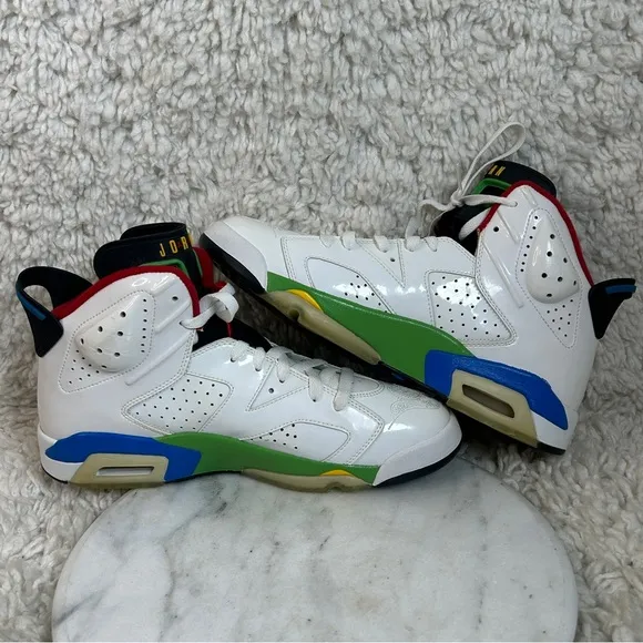 Air Jordan 6 Retro Olympic Sneakers Mens Size 9.5