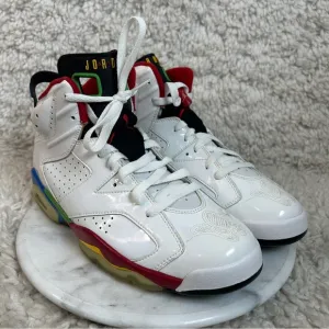 Air Jordan 6 Retro Olympic Sneakers Mens Size 9.5