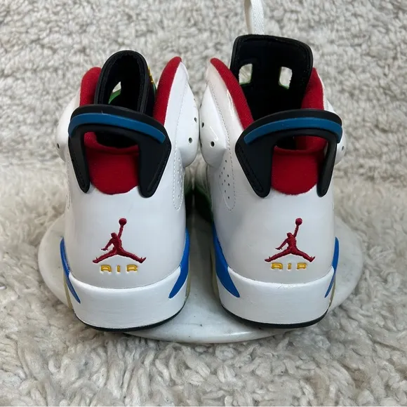Air Jordan 6 Retro Olympic Sneakers Mens Size 9.5