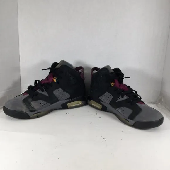 Air Jordan 6 Sneakers Retro Bordeaux Youth Size 7Y Black Gray Purple