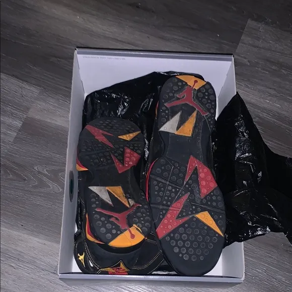 Air Jordan 7 Retro Black and Red Sneakers