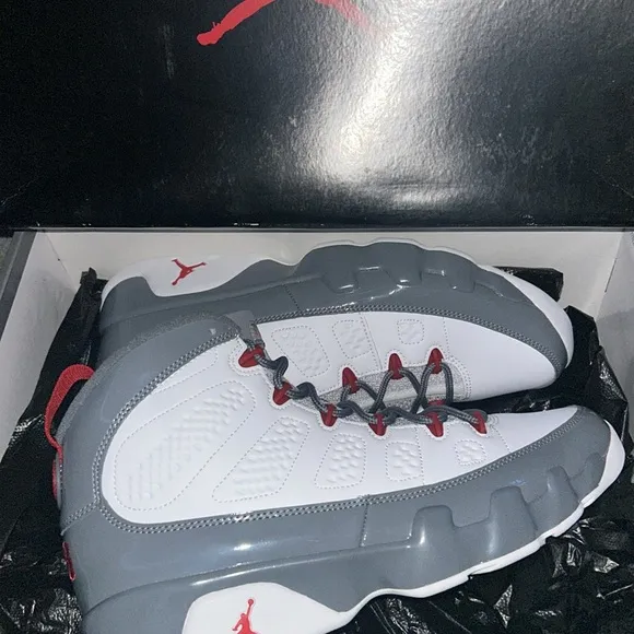 Air Jordan 9 Retro in Cool Gray and White