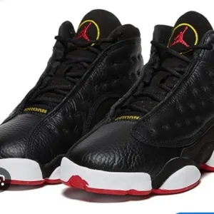 Air Jordan Black Sneakers Retro 13 Color Black Whith White And Red Good Conditio