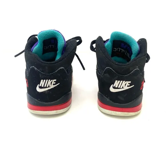 Air Jordan Fire Red/Metallic/Grape 5 Retro TD Top 3 Sneakers