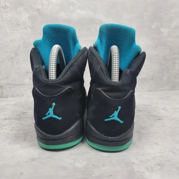 Air Jordan Kid's Retro 5 Mid-Cut Athletic Sneakers Aqua Size 3Y