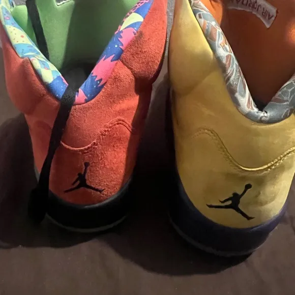 Air Jordan Neon Green Sneakers Air Jordan 5 Retro SE What The