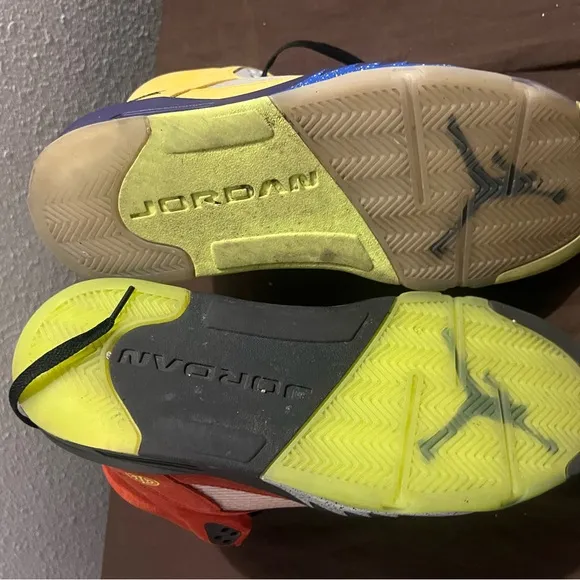 Air Jordan Neon Green Sneakers Air Jordan 5 Retro SE What The