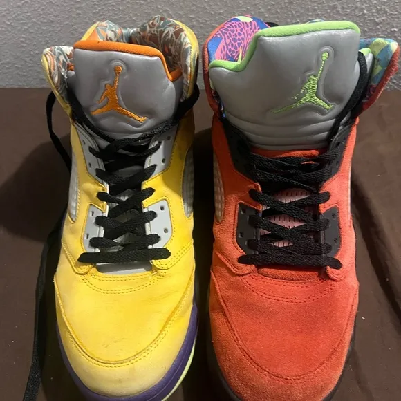 Air Jordan Neon Green Sneakers Air Jordan 5 Retro SE What The