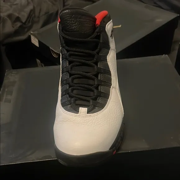 Air Jordan Retro 10 Sneakers - White, Black, True Red