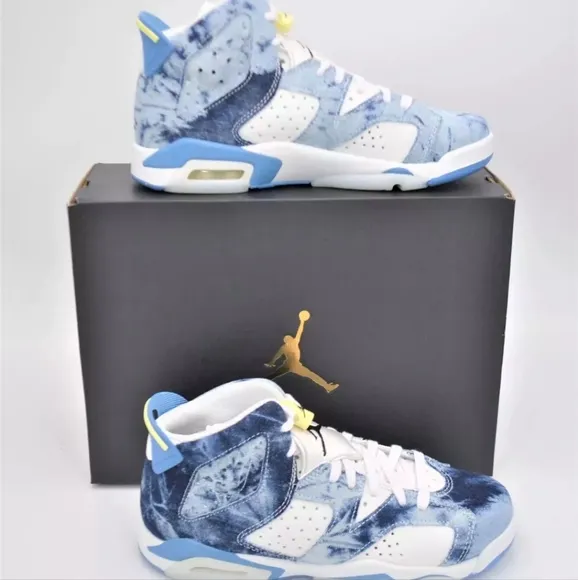 Air Jordan Retro 6 Denim Sneakers
