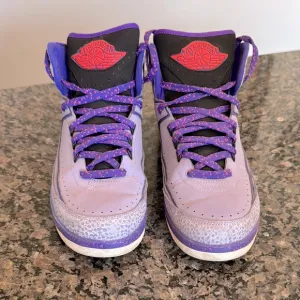 Air Jordan Retro II Purple and Black Sneakers 10.5