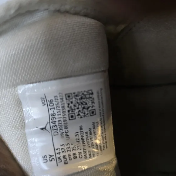 Air Jordan White and Gray Sneakers