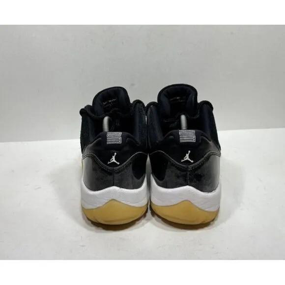 Air Jordan 11 Retro Low Barons Black Gray Sneakers 528895-010 Men's Size 11.5