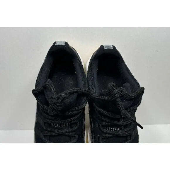 Air Jordan 11 Retro Low Barons Black Gray Sneakers 528895-010 Men's Size 11.5
