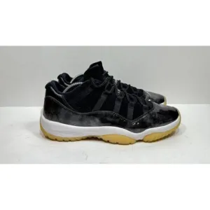 Air Jordan 11 Retro Low Barons Black Gray Sneakers 528895-010 Men's Size 11.5