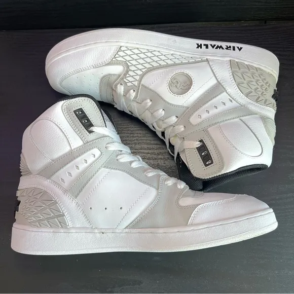 Airwalk Men’s Prototype 600 F Retro High Top Skateboarding Sneakers Sz 11 White