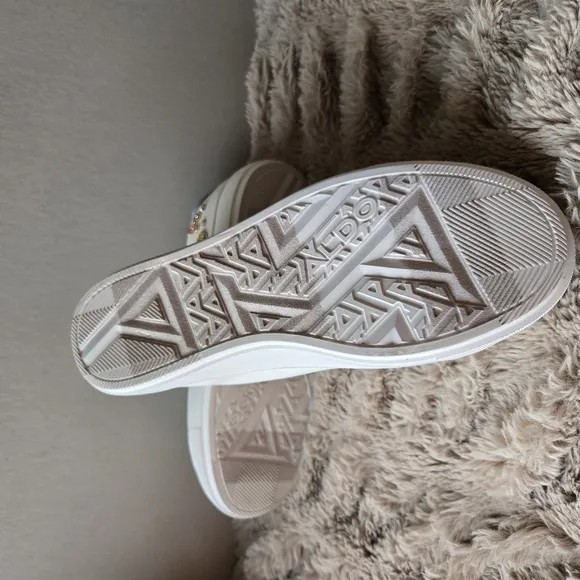 Aldo Barbie  Women's White and Blue Sneakers