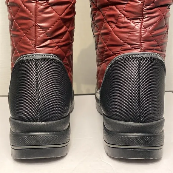 Aldo Tall Lace Up Winter Waterproof Snow Boots Faux Fur Lining Women size 7