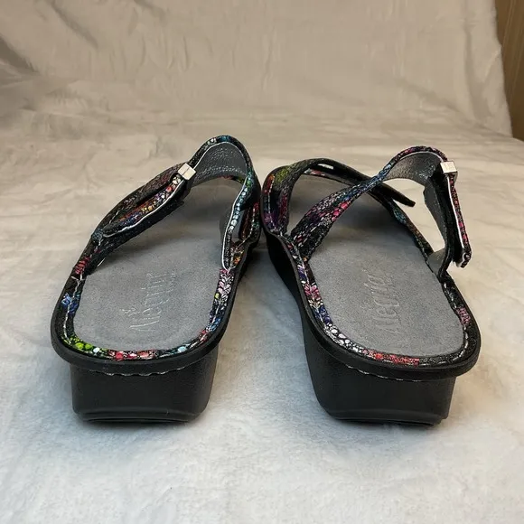 ALEGRIA Karmen Bubblish KAR-137 Multi-Color Slip On Slide Sandal Girls 4 W 5.5