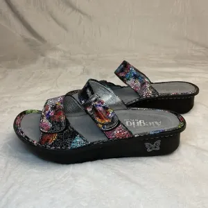 ALEGRIA Karmen Bubblish KAR-137 Multi-Color Slip On Slide Sandal Girls 4 W 5.5