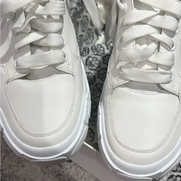 Alexander McQueen White and Black Sneakers