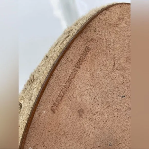 Alexander Wang Tan Devon Suede EspadrilleFlats 37/7