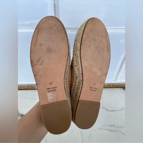 Alexander Wang Tan Devon Suede EspadrilleFlats 37/7