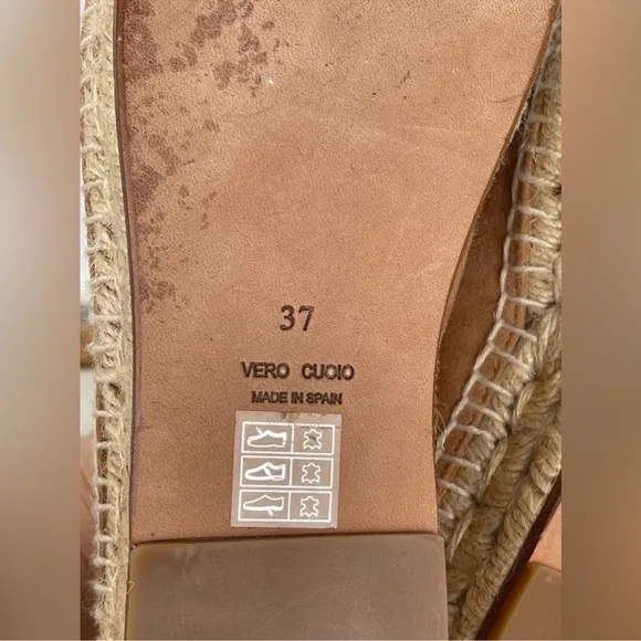Alexander Wang Tan Devon Suede EspadrilleFlats 37/7