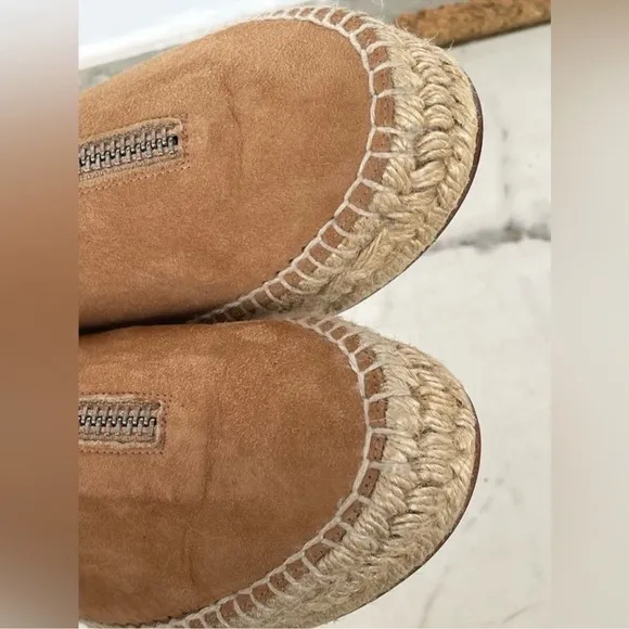 Alexander Wang Tan Devon Suede EspadrilleFlats 37/7
