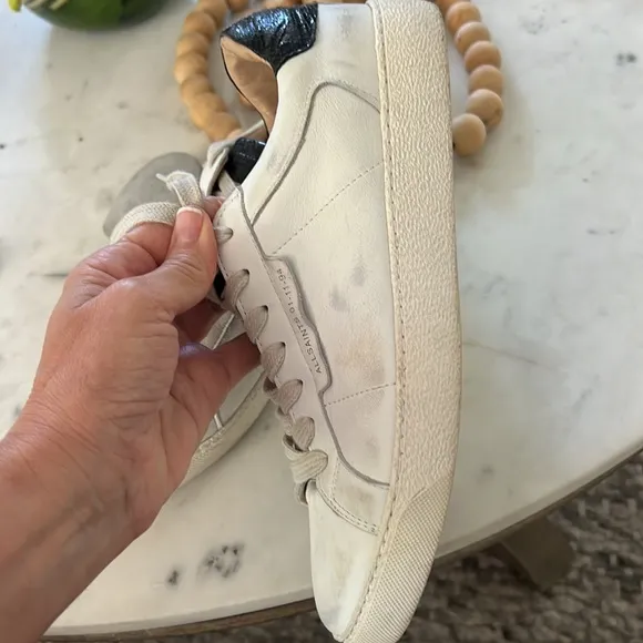 All Saints Sheer Leather Sneakers like new