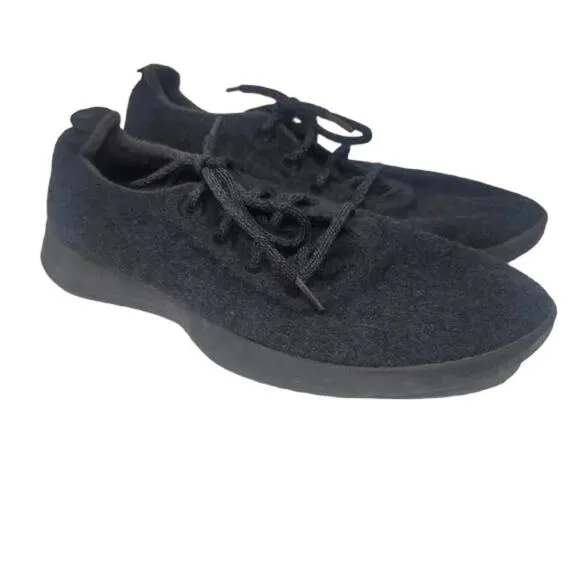 Allbirds Men's Black Lace Up Wool Runners Casual Sneakers Size 11