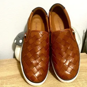 Allen Edmonds Brown Leather Loafers with White Sole