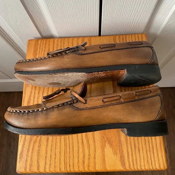 Allen Edmonds Lowry Hill Bourbon Kiltie Tassel Loafers SZ 10 1/2 E
