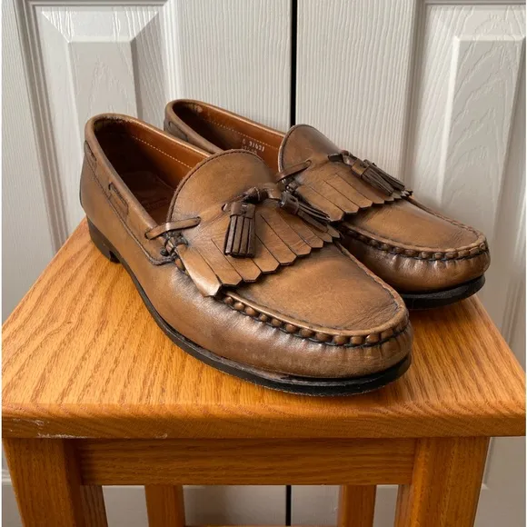 Allen Edmonds Lowry Hill Bourbon Kiltie Tassel Loafers SZ 10 1/2 E