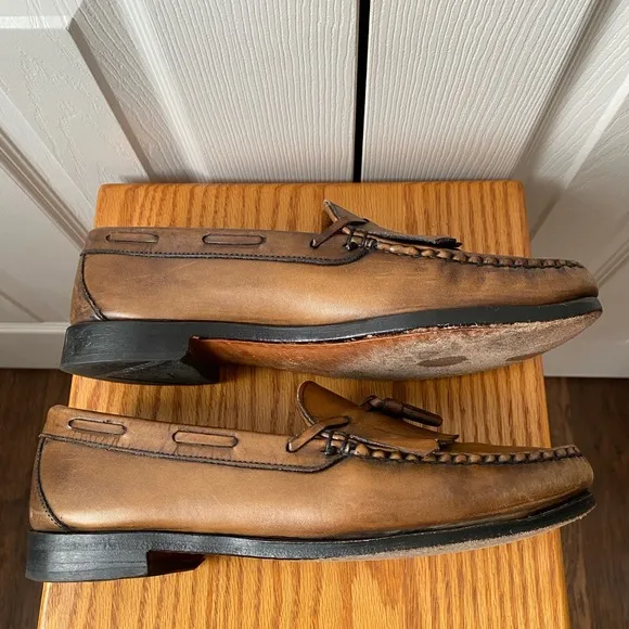 Allen Edmonds Lowry Hill Bourbon Kiltie Tassel Loafers SZ 10 1/2 E