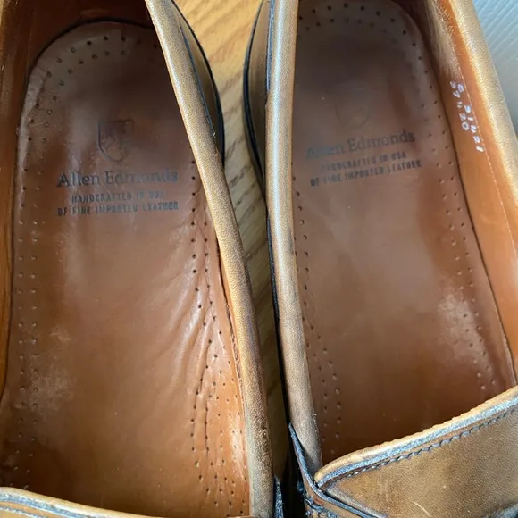 Allen Edmonds Lowry Hill Bourbon Kiltie Tassel Loafers SZ 10 1/2 E