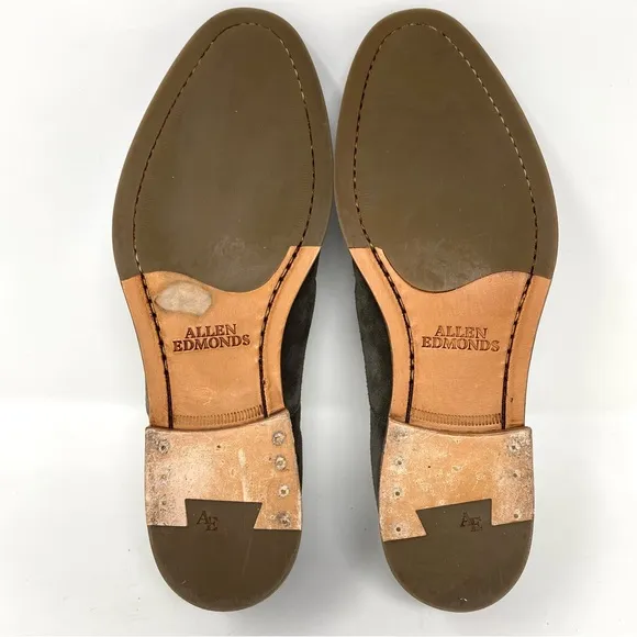 Allen Edmonds Lucca Suede Slip-On Loafers 8