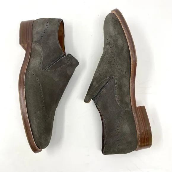 Allen Edmonds Lucca Suede Slip-On Loafers 8