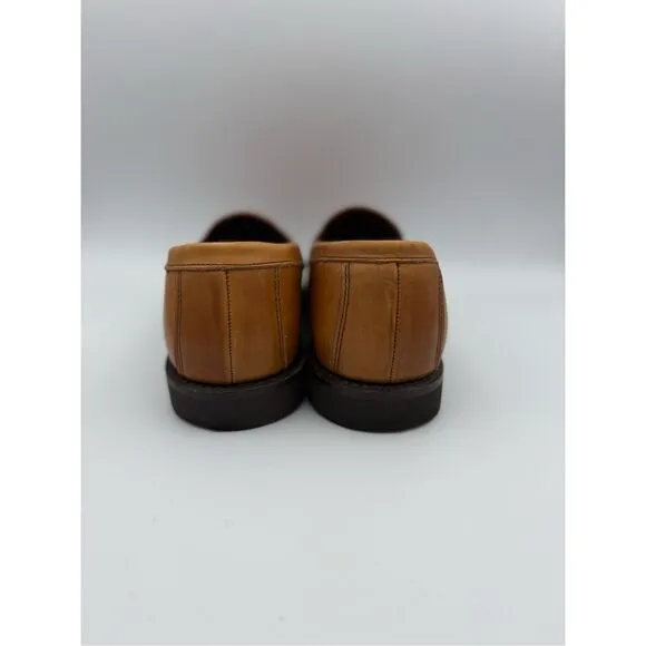 Allen Edmonds Mens Brown SFO Leather Slip On Dress Penny Loafers Shoes Size 8D