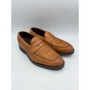 Allen Edmonds Mens Brown SFO Leather Slip On Dress Penny Loafers Shoes Size 8D