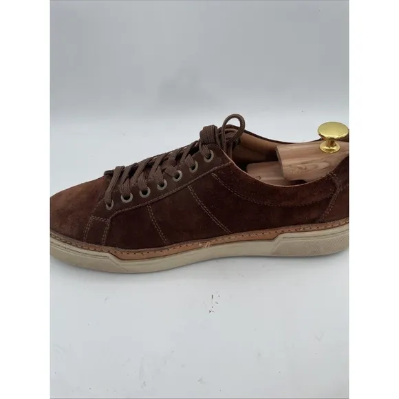 Allen Edmonds Porter City Men's Brown Suede Casual Derby Sneakers 10 D